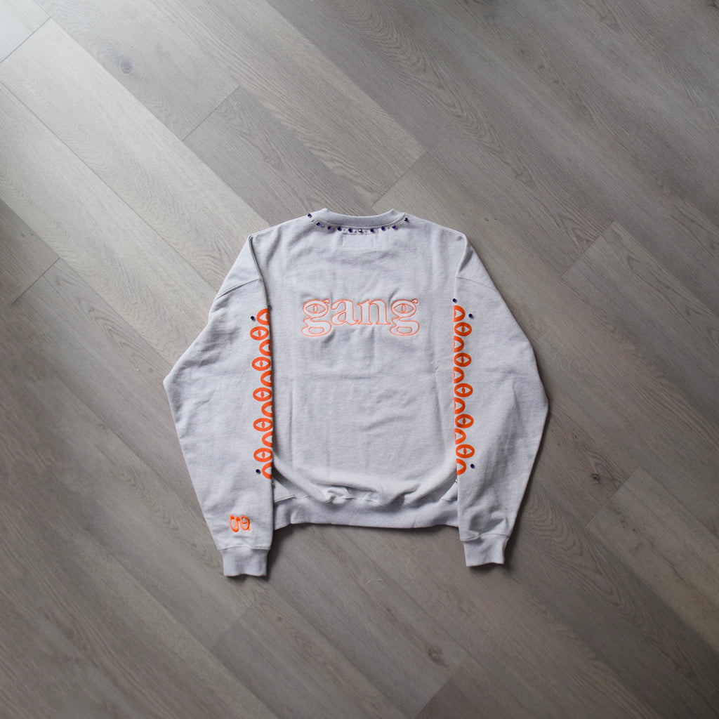 Knicks Gang 1-of-1 Heather Diamond Crew Neck