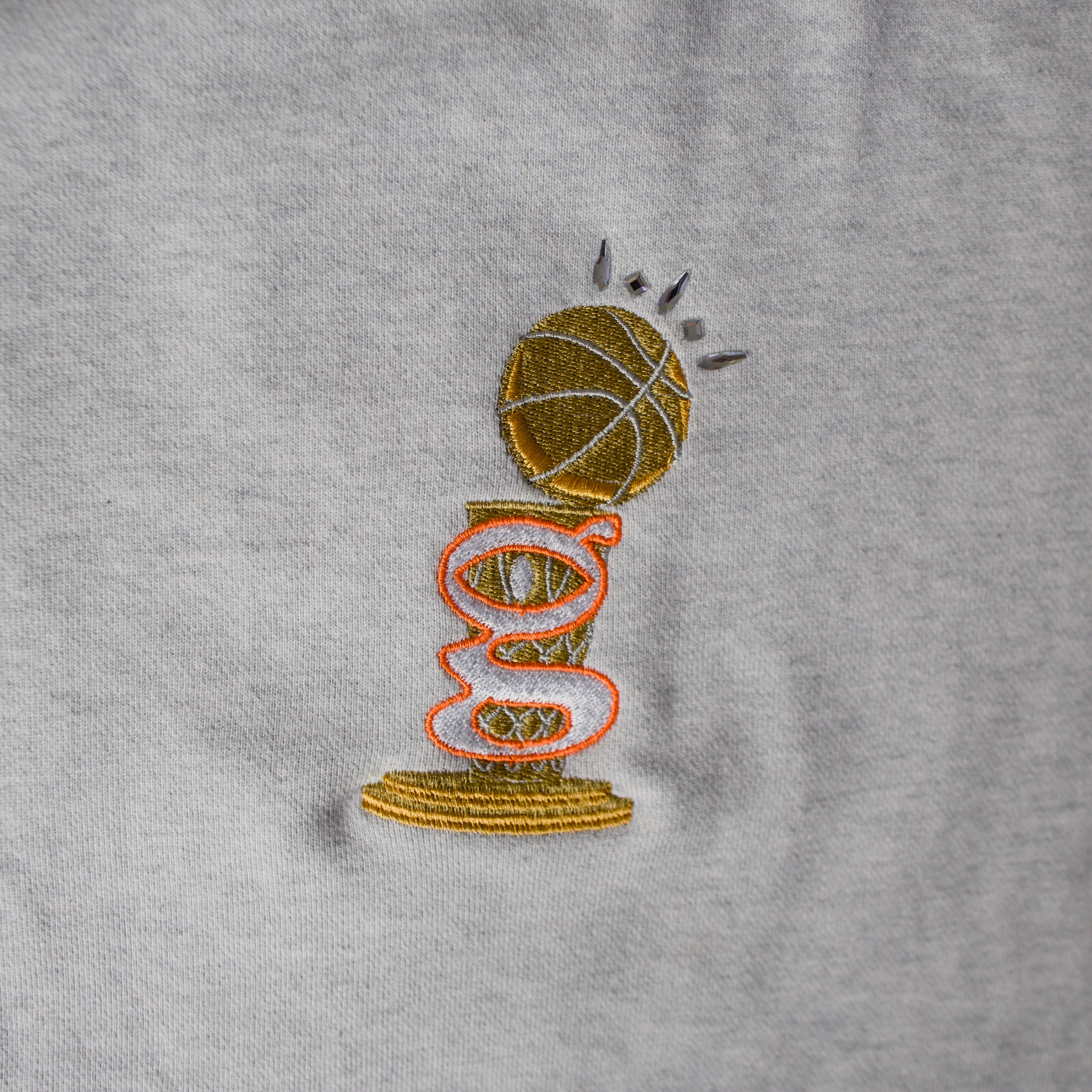 Knicks Gang 1-of-1 Heather Diamond Crew Neck